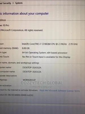 Laptop Dell Latitude E6530 8GB Intel Core I7 HDD 500GB