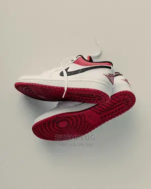 Nike Air Jordan 1 Low White Lucky Red