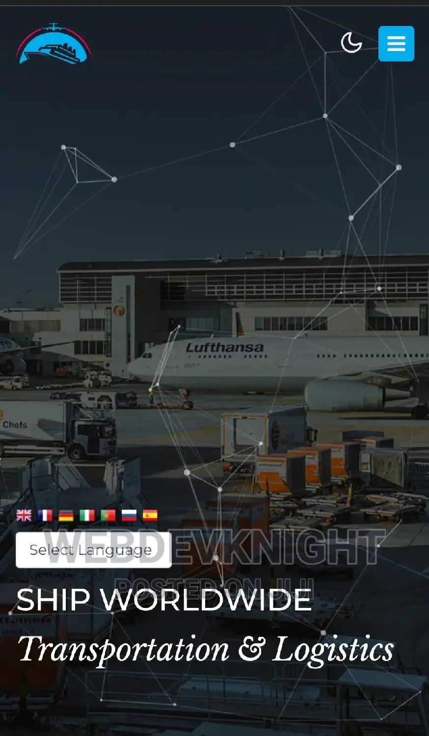 Shipping and Logistics Website