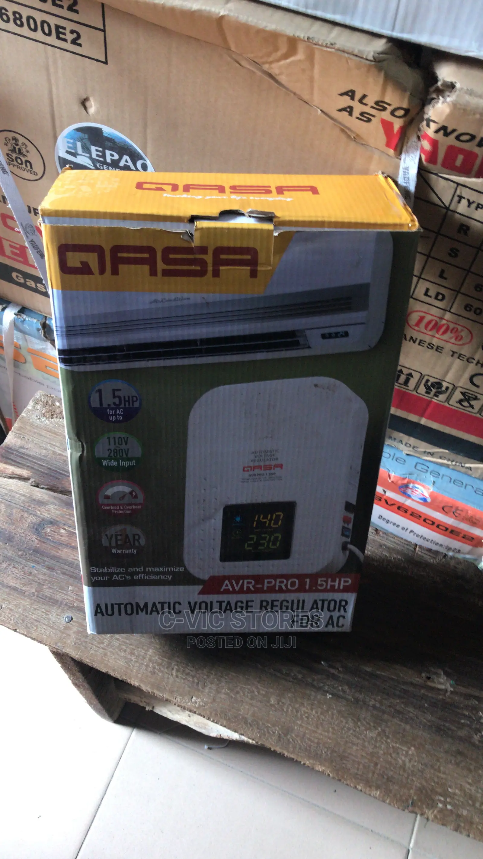 Qasa Avr-pro 1.5hp Automatic Voltage Stabilizer (Wall Mount)