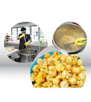 JUMBO Gas Popcorn Machine / Stainless Gas Big Popcorn Maker
