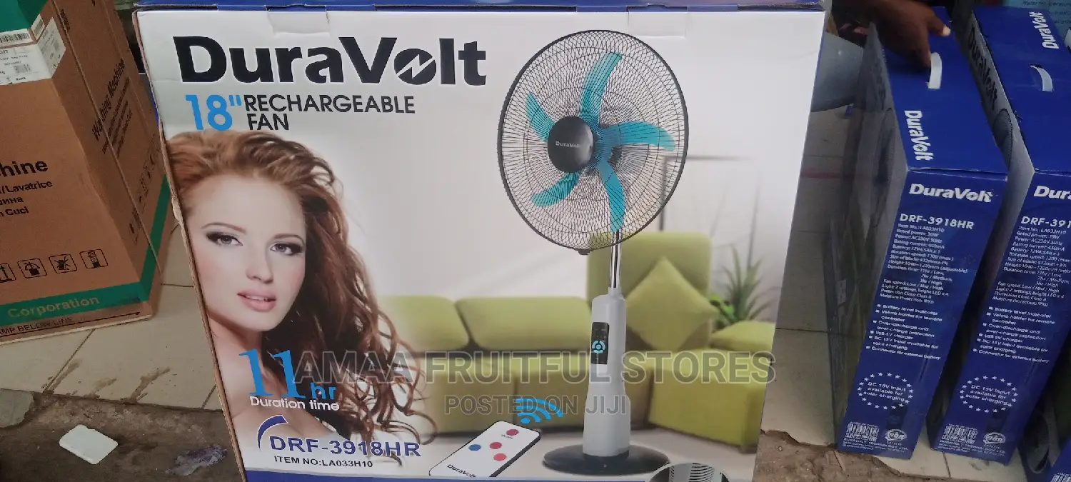 Duravolt Rechargable Fan