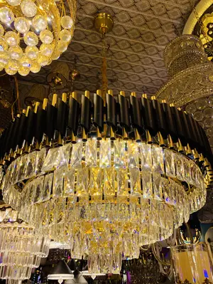 Led Crystal Chandelier by 800 3colors Quality Dubai Light