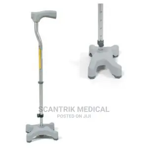 Stainless Steel and 4 Leg Walking Stick