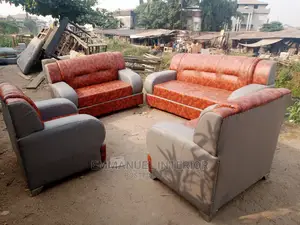 A Combination of Ash and Brown Sofa