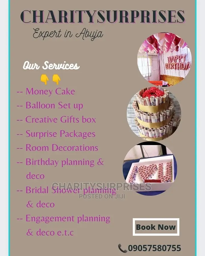 Birthday, Proposal, Decorations, Surprise Box Packages Etc.