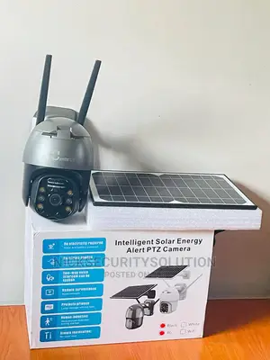 Intelligent Solar Energy 4G Alert PTZ Camera-Black