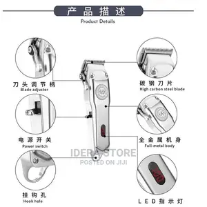 Kiki New Gain Rechargeable Hair Clipper With LED Battery D