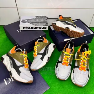 CHRISTIAN Dior B23 Lúxury Green/Orange Sneakers