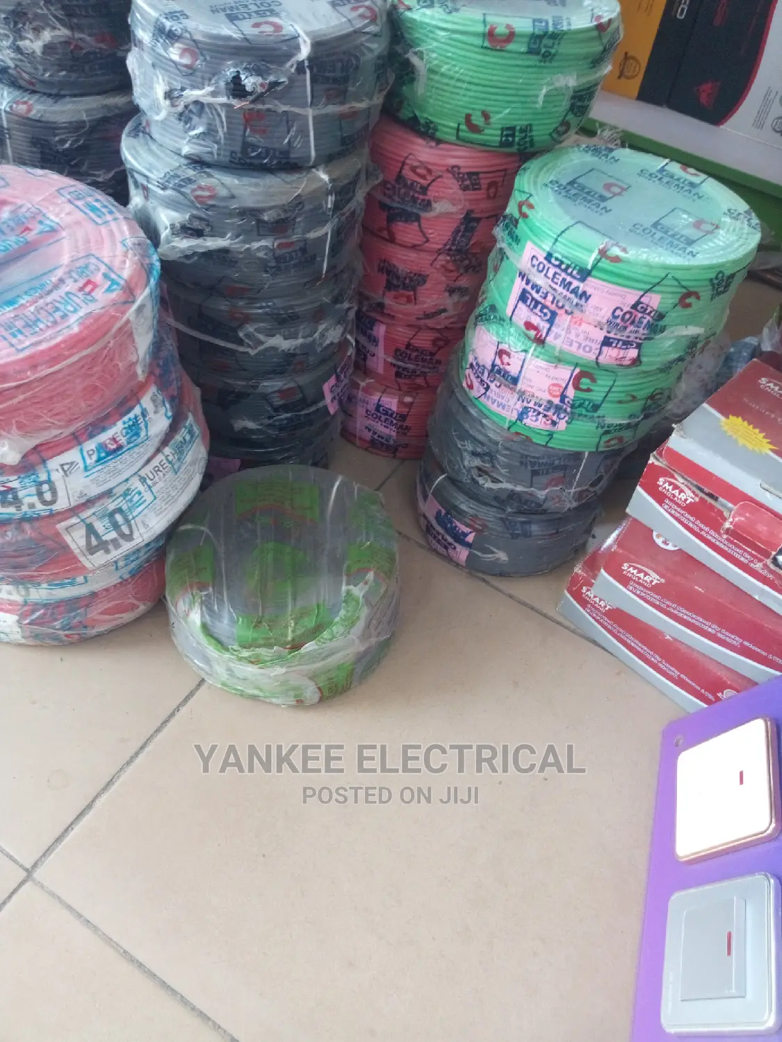 Pure Copper Coleman Nigeria Wires and Cable