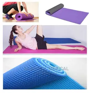 Non Slip Anti Tear 6mm PVC Yoga Mat With Carrying Cover Bag