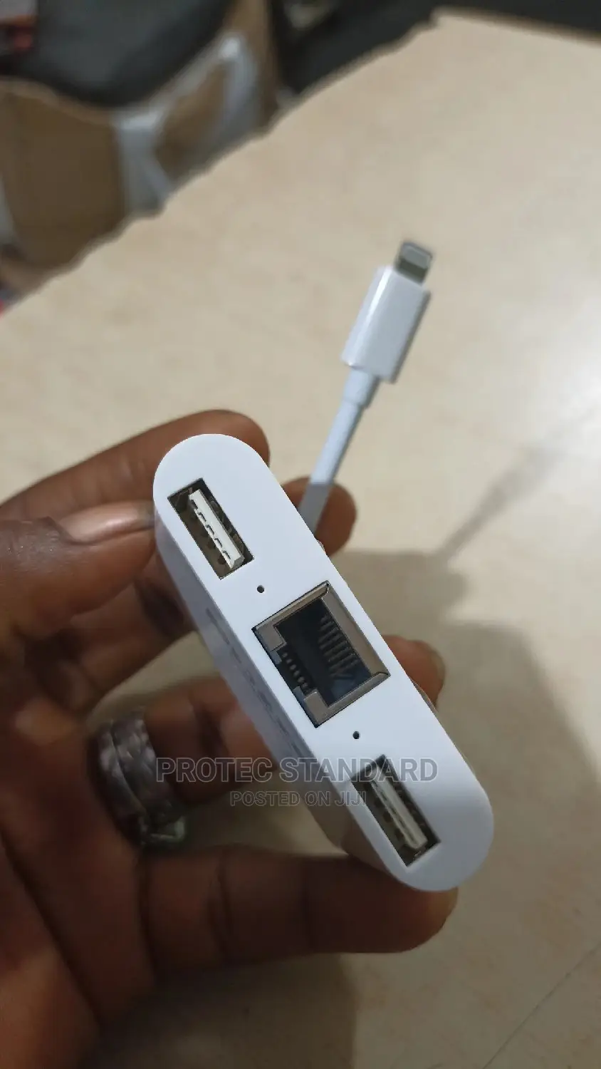 iPhone to RJ45 and USB (Lightening Adapter)