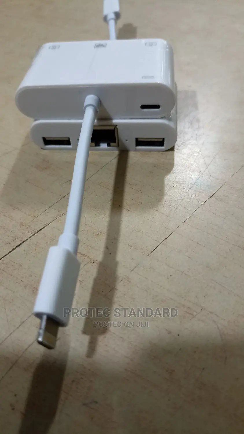 iPhone to RJ45 and USB (Lightening Adapter)