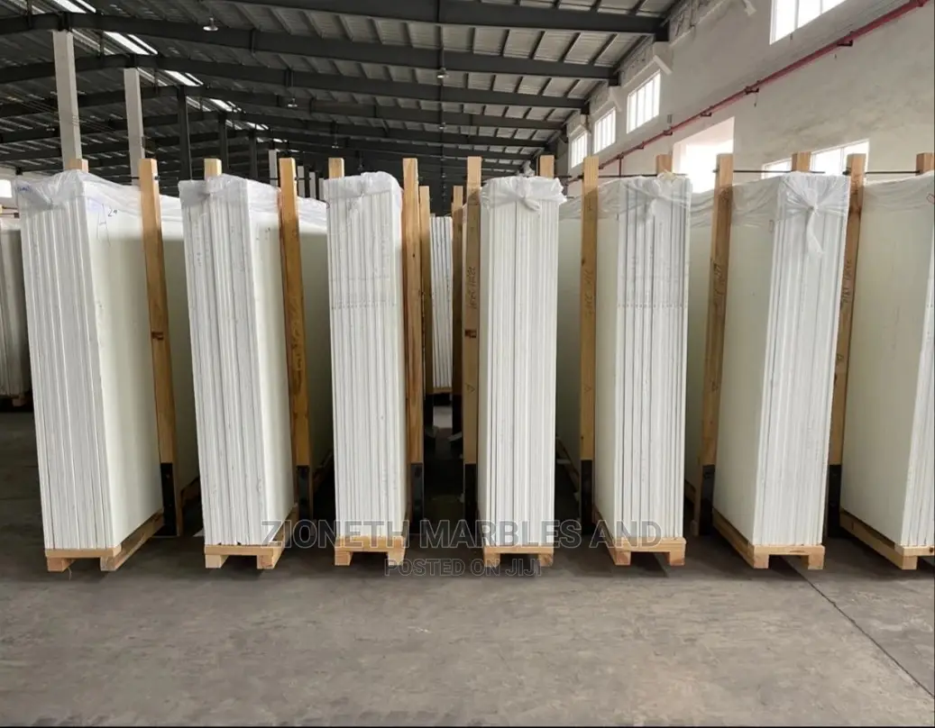 Italian Plain White Quartz Slab