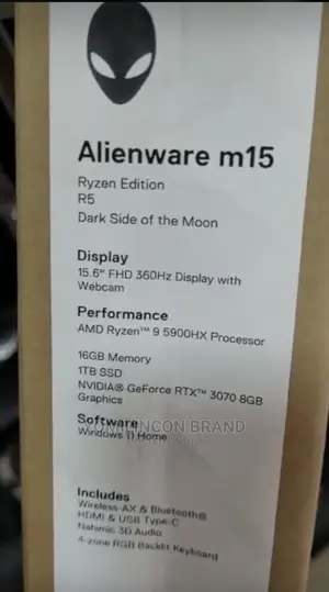 New Laptop Dell Alienware M15 16GB Intel Core I7 SSD 1T
