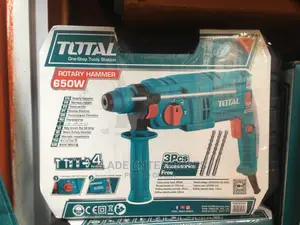 TOTAL Multi Function Heavy Duty Rotary Hammer Drill 650W