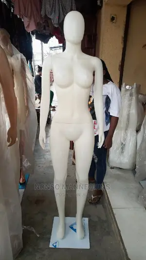 Faceless Detachable Waist and Hands White Plastic Man New