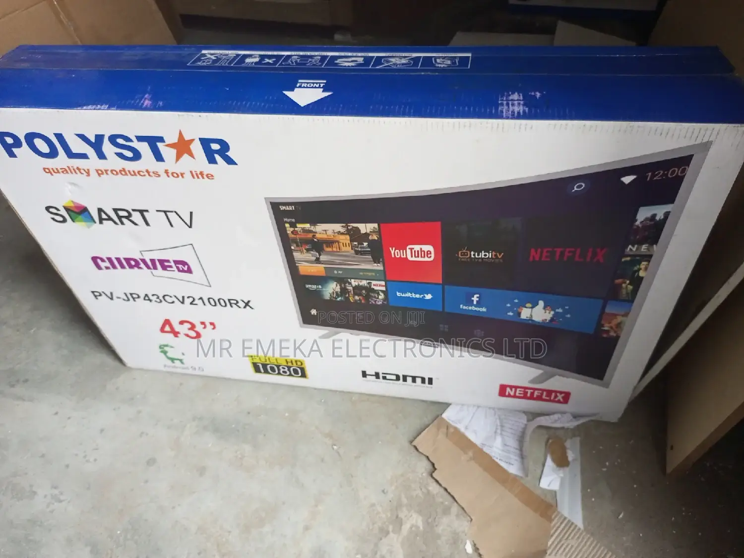 Polyester 43 Inches Smart Curve