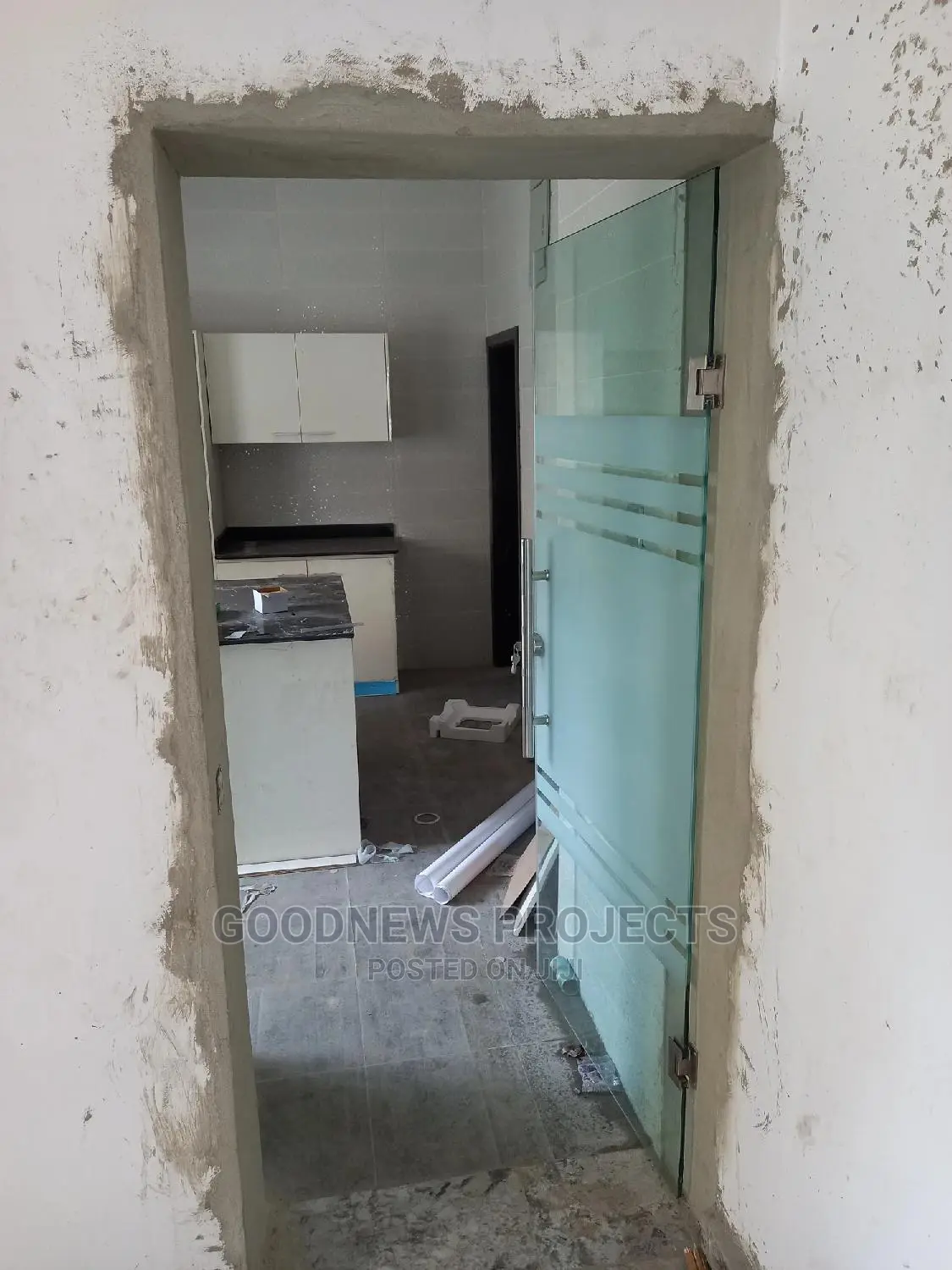 Single Hinge Glass Door