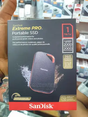 Sandisk 1TB 2000mbps Extreme PRO Portable SSD USB 3.2 Gen