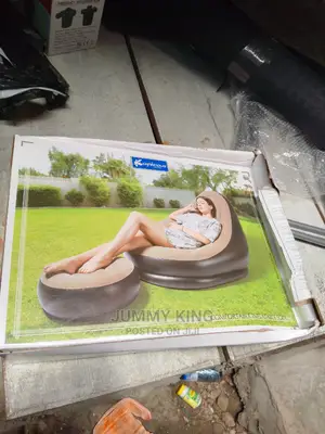 Intex Inflatable Relaxing Air Sofa Chair + Foot Rest