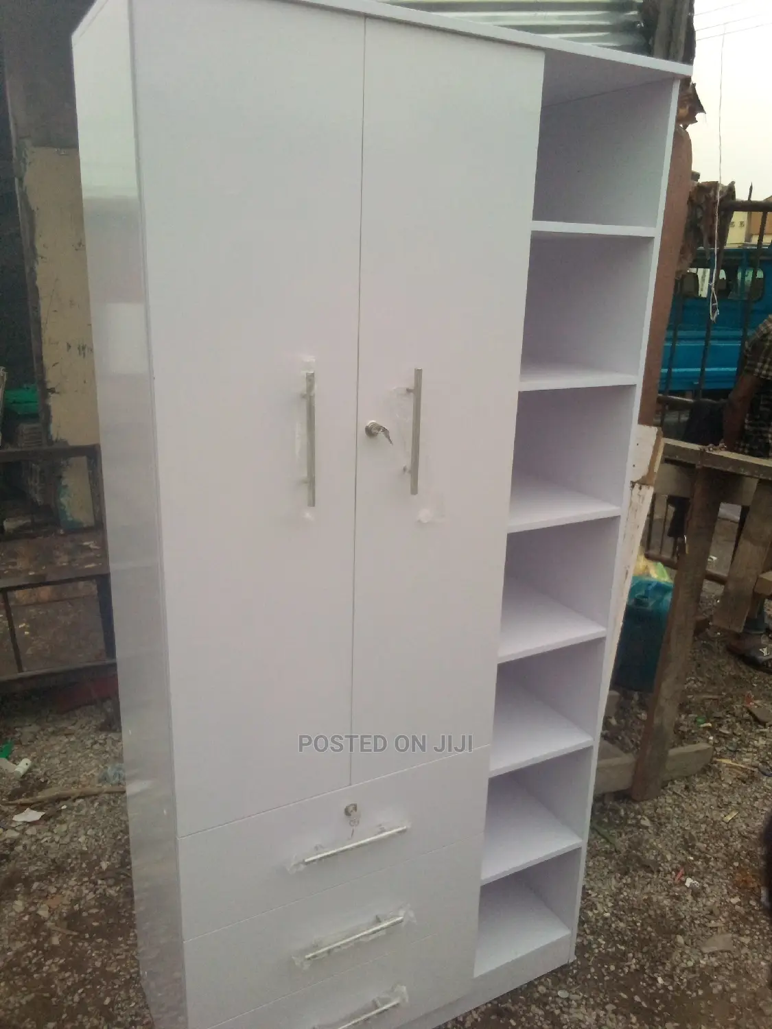 3 by 6 Fit Wardrobe White 
