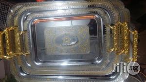 Tray By 3 Silver And Gold