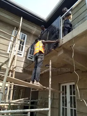 Gray Glass Handrail