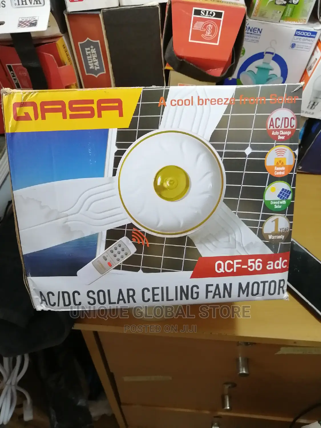 Qaza DC Solar Ceiling Fan