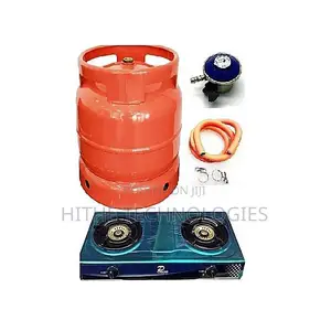 6kg Gas Cylinder + Cooker + Hose and Regulator With Clips
