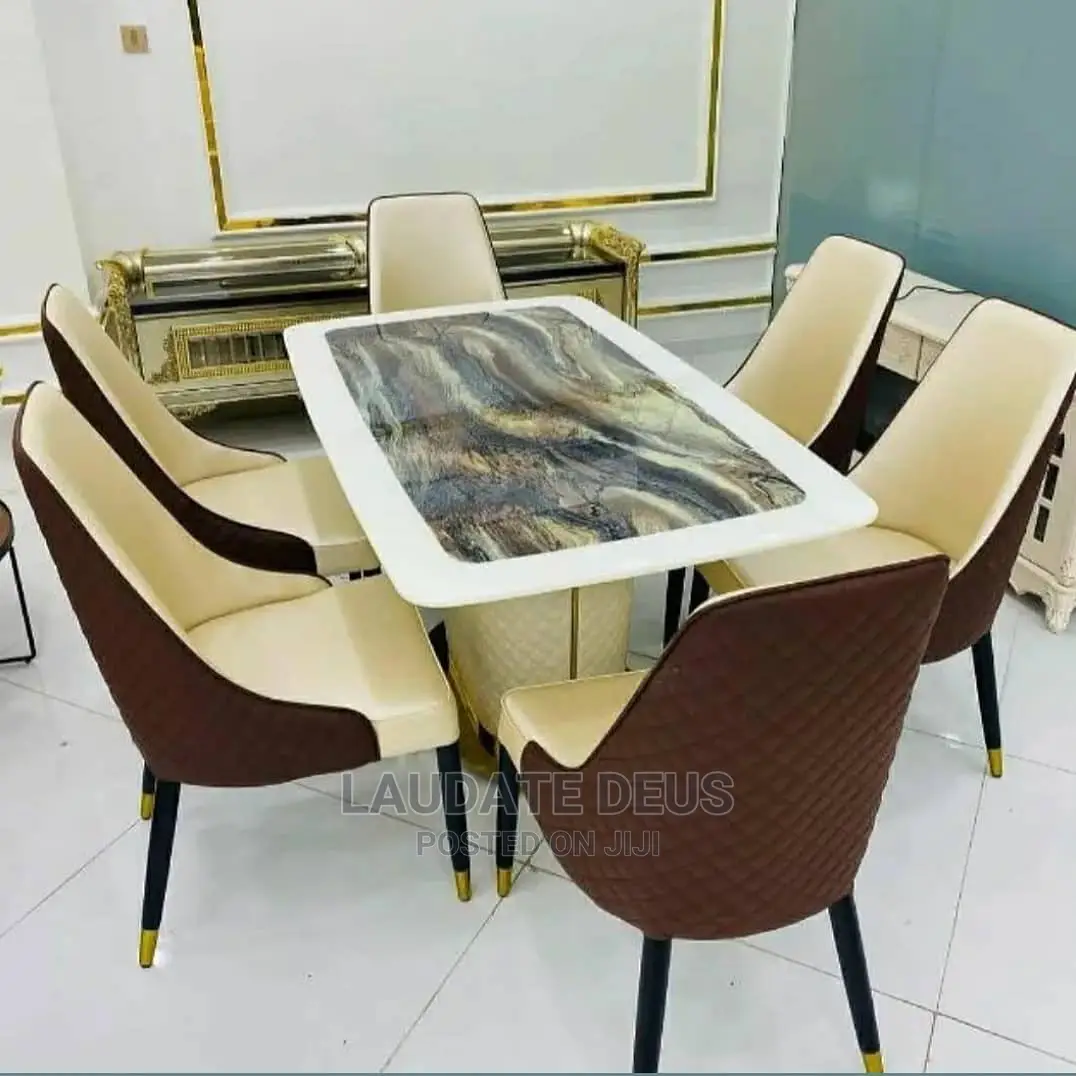 Marble Dining With 6 Chairs