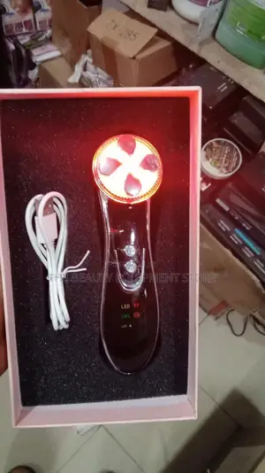 5 in 1 Skin Renewal Facial Massager, 3 Color LED Photon