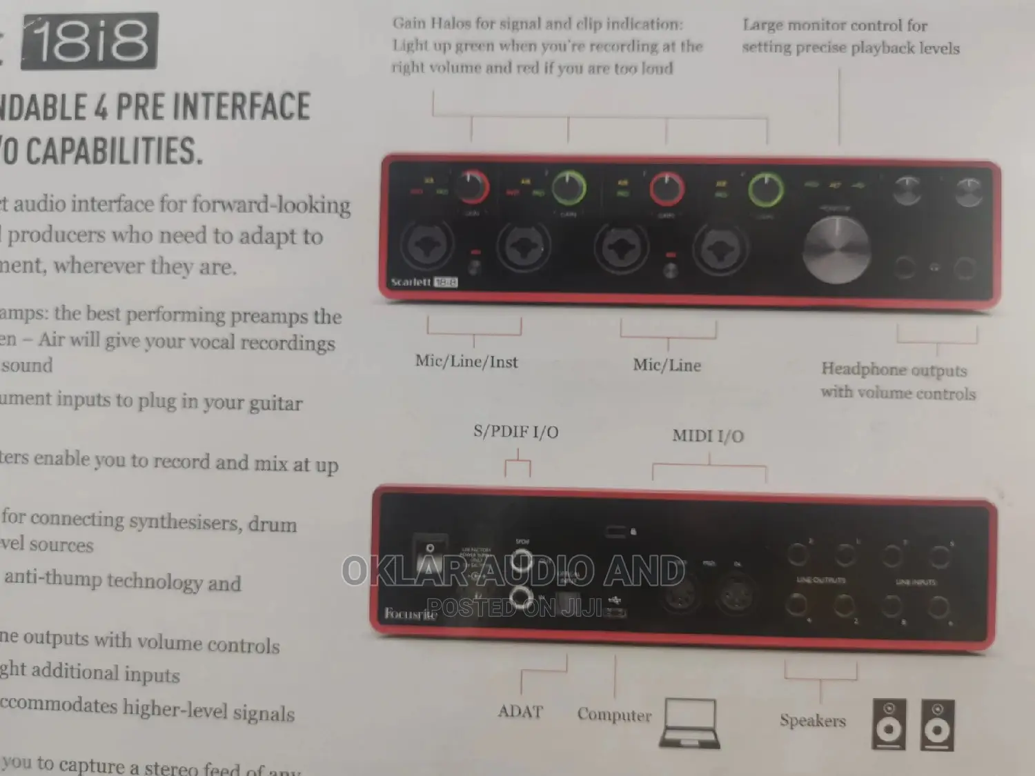 Focusrite Scarlett 18i8 Audio Interface