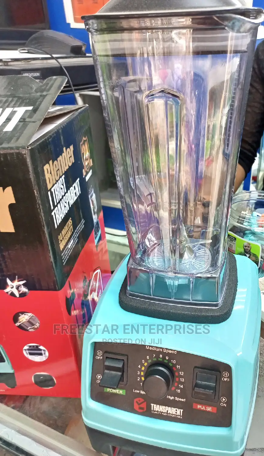 Transparent Blender 800W. Transparent Grinding Machine.