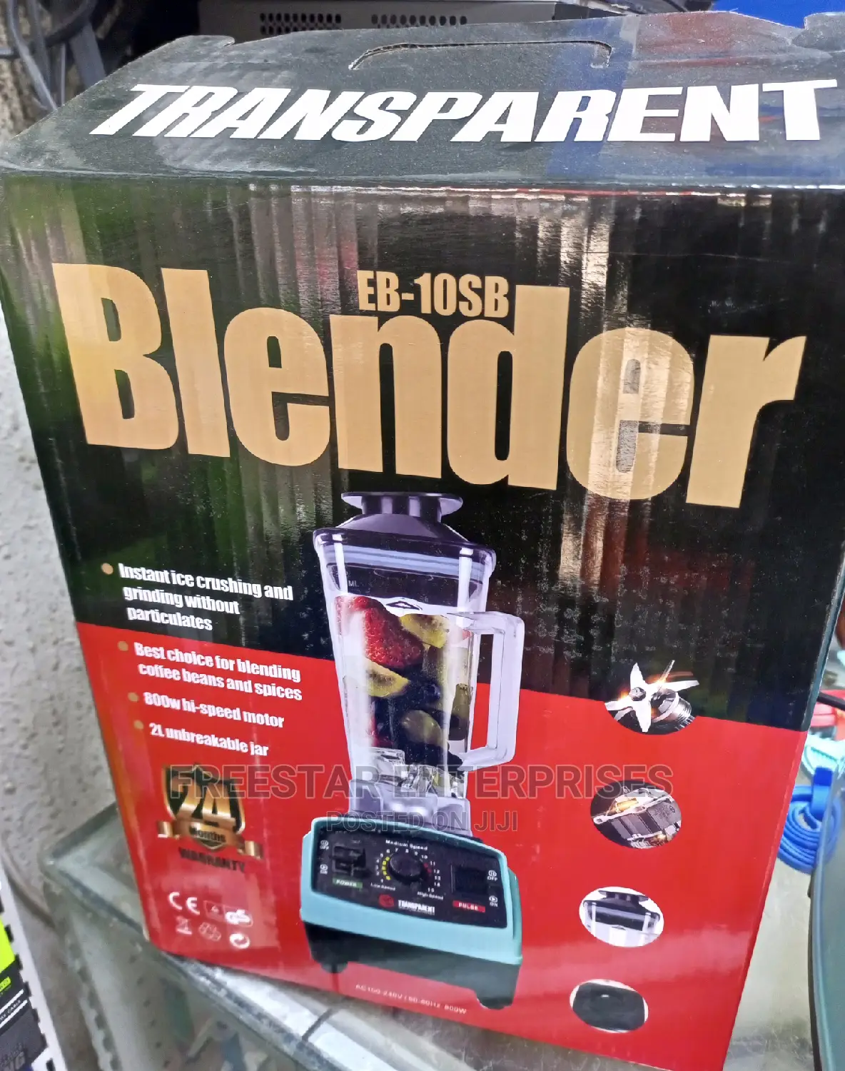 Transparent Blender 800W. Transparent Grinding Machine.