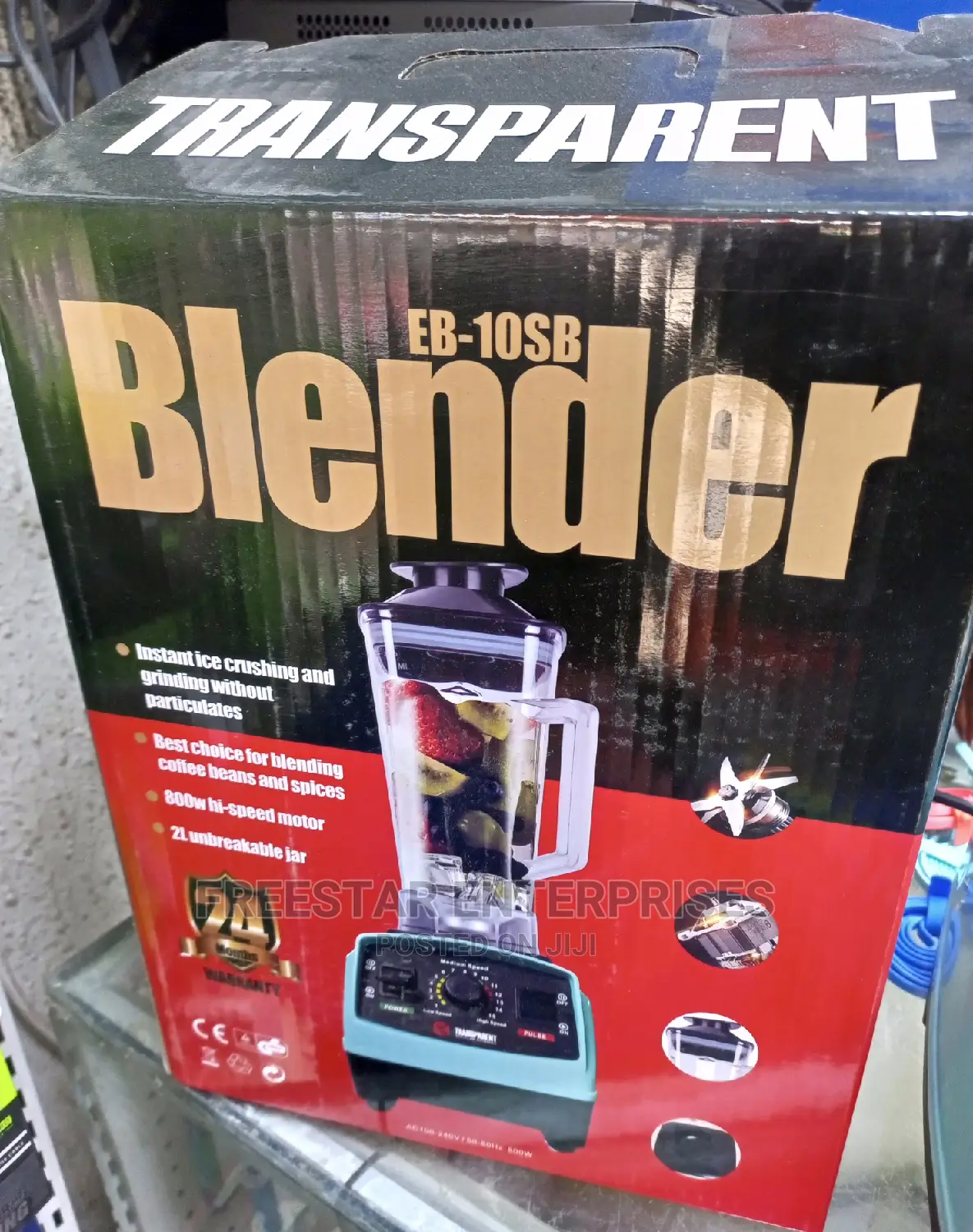 Transparent Blender 800W. Transparent Grinding Machine.