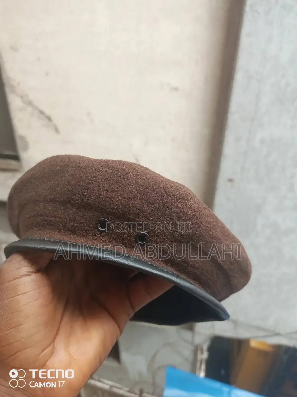 Brown Security Beret Cap