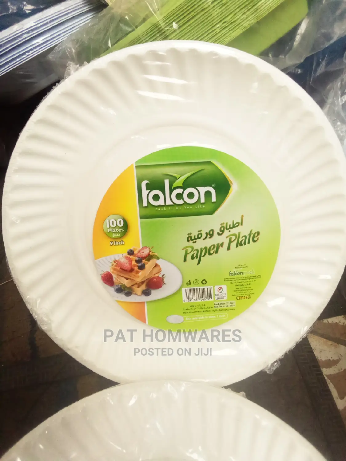 Falcon Paper Plates by 100pcs