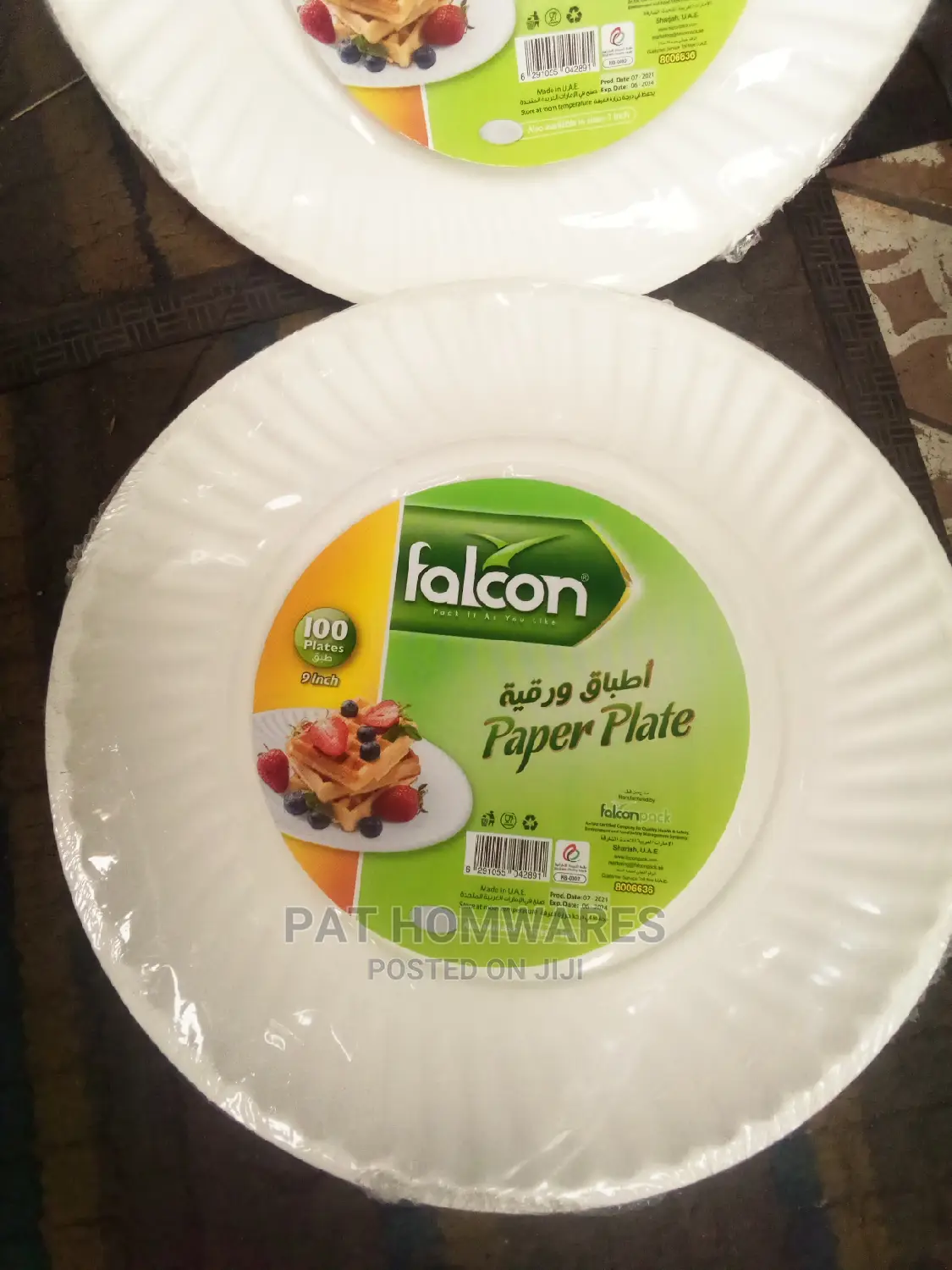 Falcon Paper Plates by 100pcs
