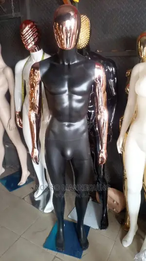 Rose Gold Matt Black Body Male Mannequin