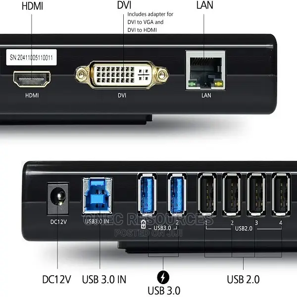 WAVLINK USB 3.0 and USB Universal Laptop Docking Station