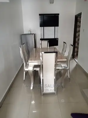 Unique 6 Seater Marble Dining Set
