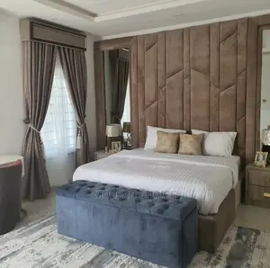 6 by 6 Padded Bed With Wall Cladding