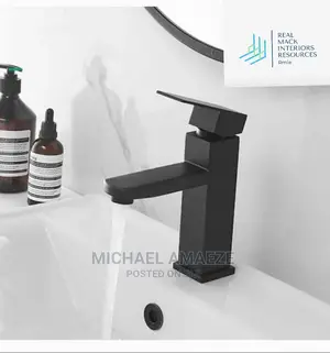 Black Basin Mixer Tap