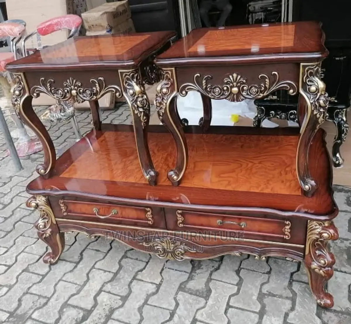 New Royal Set of Table With Side Stools