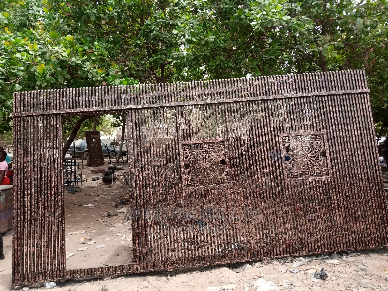Iron Gate With Laser Touch.