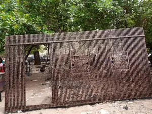 Iron Gate With Laser Touch.