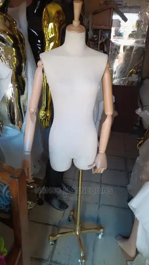 Female Dressform With Wooden Hands And Legs