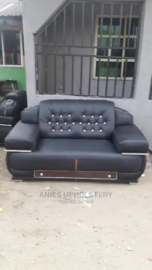 Modern 7 Seater Living Room Leather Fabric Sofa Chair.