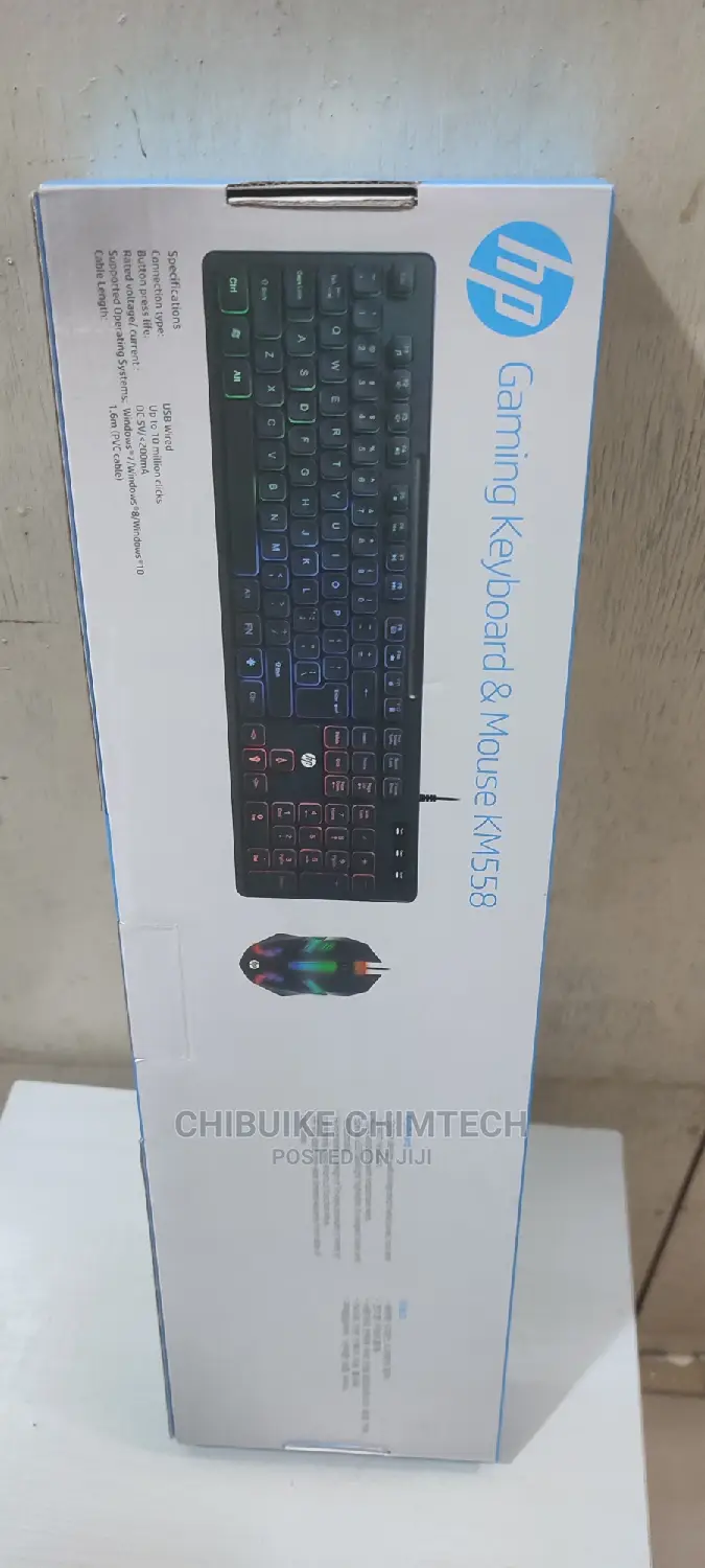Hp Gaming Keyboard and Mouse Wired With Keyboard Light